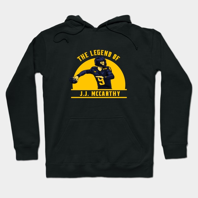 the legend of jj mccarthy Hoodie by jerrysanji